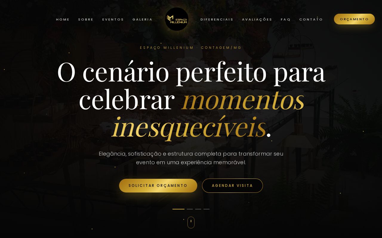 Prévia do site Espaço Millenium